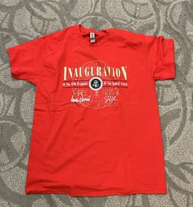 TRUMP 2025 INAUGURATION RED T SHIRT Medium  MAKE AMERICA GREAT AGAIN REPUBLICAN - Picture 1 of 16