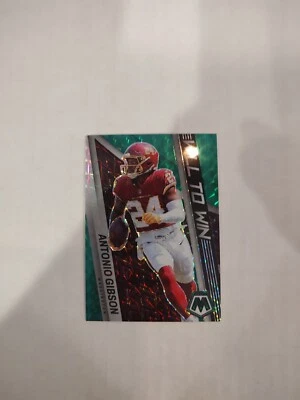 2022 Panini Mosaic - Green Mosaic Prizm #WW-19 Will To Win Antonio Gibson (JGA) - Image 1 of 2