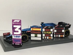 Pack Pitboards 1:43 / 1:18 (Pizarra F1) / Fernando Alonso (Alpine) 2021 - Imagen 1 de 4