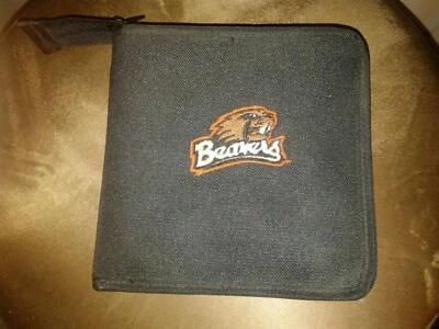 Vintage Oregon State Beavers Soft 24 CD Holder DVD Case Storage Wallet  - Image 1 of 2