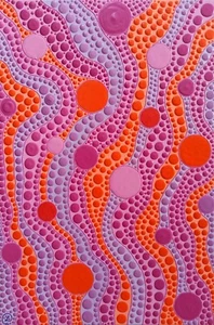 Hot Pink Abstract Painting Original Neon Pink art Modern Contemporay canvas - Picture 1 of 12