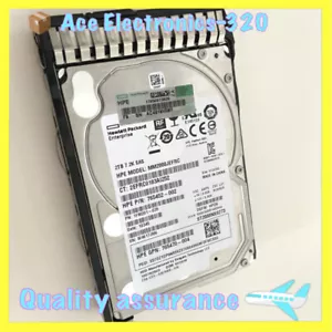 765466-B21 HP 2TB 12G SAS 7.2K RPM 2.5" 512E HDD 765873-001 765452-002 - Picture 1 of 3