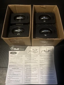 4-Bull Ring Truck Bed Tie Down Anchors Retractable Fits 2014-19 Ford F150-F350 - Foto 1 di 11