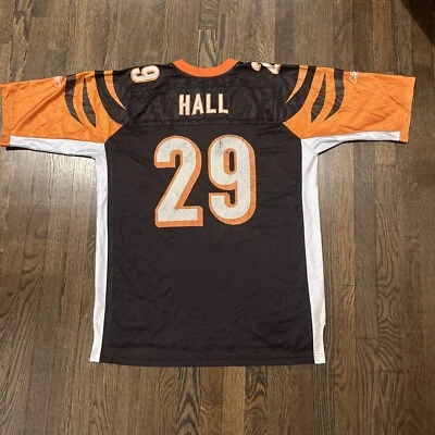 Camiseta deportiva para hombre Cincinnati Bengals Leon Hall XL Reebok naranja Foto 1 de 4