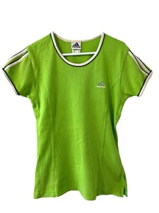 Adidas 3 Stripes Vintage T-shirt Green (1998-2001) - Picture 1 of 6