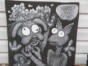 Pyro geschnitzt 21x21 x,5 Tierpossen. Wo ist meine Katzenminze? High Density Grey Foam - Bild 1 von 4