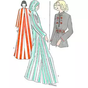 Patrón vintage de 1970 - vestido o top de caftán - tallas múltiples - Imagen 1 de 4