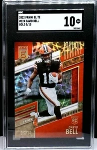 2022 PANINI DONRUSS ELITE ROOKIES GOLD #124 DAVID BELL 5/10 BROWNS RC - Picture 1 of 2