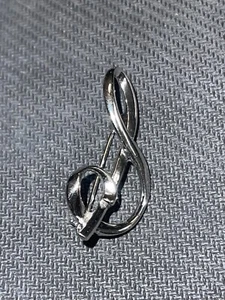 Sarah Coventry Vintage Letter Initial S Brooch Pin Pendant  1.25" - Picture 1 of 4