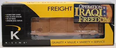 NEW K-Line K641-8017 Operation Iraqi Freedom Boxcar NIB Never Removed From Box  - Image 1 of 4