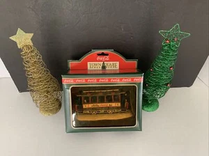 Coca Cola Christmas Town Square Collection Ol' Number Seven Trolley NIB - Picture 1 of 7