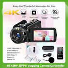 4K Video Camera Camcorder 42MP Digital DV Vlogging Youtube for Girl's Boy's Gift