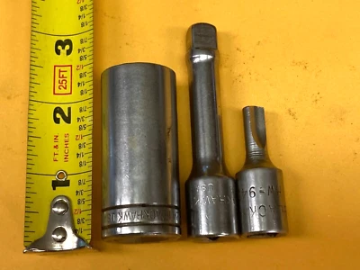 Blackhawk USA ~ 3/4" Deep Socket, 3" Extension, HW 9457 Bit ~ 3/8" Drive Tools - Image 1 of 3