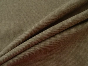 DESIGNER BROWN SOLID BASKETWEAVE 100% COTTON UPHOLSTERY/MULTI-USE FABRIC BTY - Picture 1 of 6