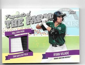2018 Topps Pro DeBut RYAN VILADE Fragments of the Farm Relic -ROCKIES- FOTF-GIR - Picture 1 of 1