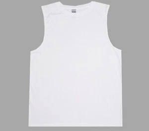 Gildan Performance Moisture Wicking Sleeveless Muscle Tee Shirt Polyester - Picture 1 of 17