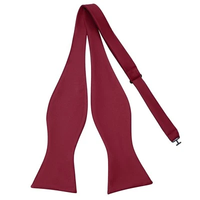 Mens Burgundy Self Tie Bowtie for Tuxedo & Wedding Foto 1 de 4