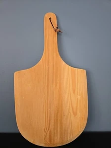  ÚNICA Tabla de cortar de madera con mango para paletas de pizza rústica - Imagen 1 de 7