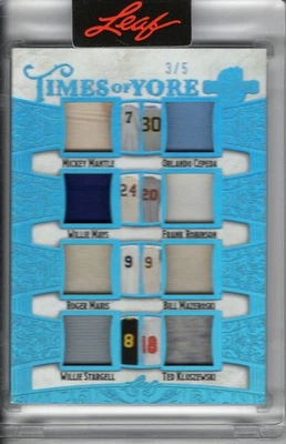 Hoja espectacular Mickey Mantle/Cepeda/Willie Mays/Robinson/Roger Maris/2025 Foto 1 de 2