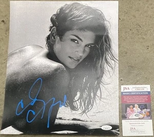 Cindy Crawford Autographed Signed Sexy 11x14 Photo Model Actress w/ JSA COA - Picture 1 of 4