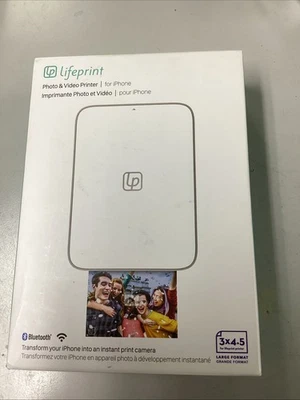 New! Lifeprint 3x4.5 Portable Photo AND Video Printer for iPhone and Android - Image 1 of 2