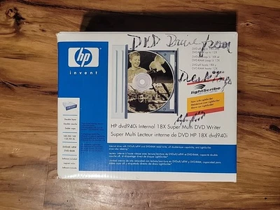 NIB HP dvd940i Internal 18X Super Multi DVD Writer LightScribe OPEN BOX NEW - Image 1 of 4
