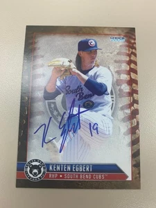 Conjunto de tarjeta firmada autógrafo automático Kenten Egbert 2025 South Bend Cubs Team - Imagen 1 de 1