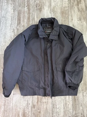 GERBER 3XL OUTERWEAR WATERPROOF ZED JACKET 70N1 BLACK ZIP BUTTON POCKETS - Image 1 of 4