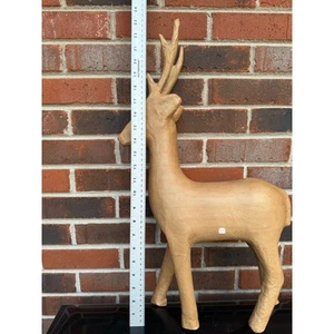 Vintage Paper Mache Reindeer Holiday Decor - Picture 1 of 4