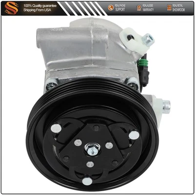 Compresor de aire acondicionado con embrague para Smart Fortwo 2008-2013 2014 2015 1,0 L Foto 1 de 4