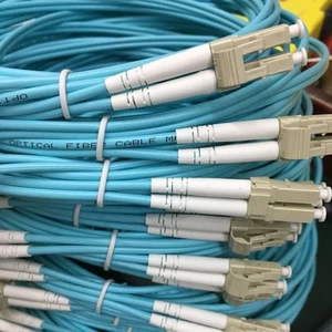 1~30M 10Gb Duplex OM3 Multimode LC/FC/ST/SC UPC PVC Aqua 50/125 Fiber OpticCable - Afbeelding 1 van 15
