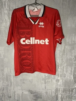 Maillot de football vintage Middlesbrough Errea 1996/97 domicile taille S - Photo 1/4