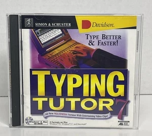 Typing Tutor 7 Davidson Simon & Schuster CD-ROM Tested Vintage - Picture 1 of 4