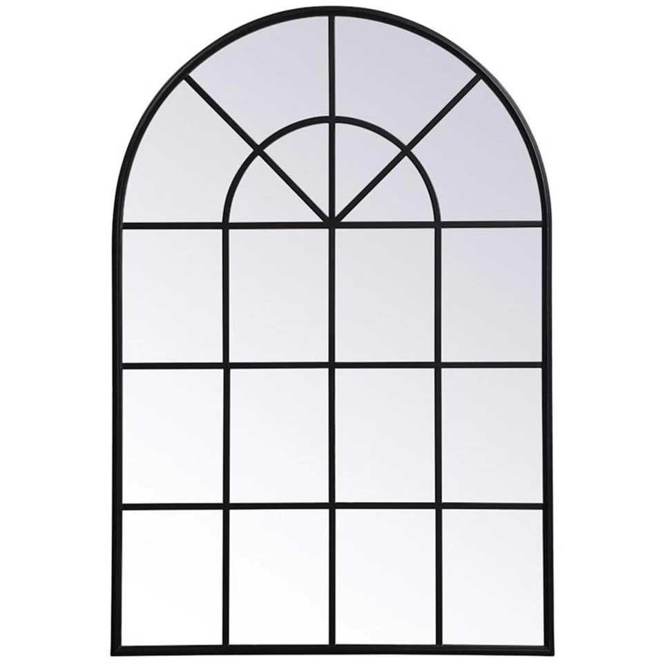 Elegant Lighting MR613653BK Motif 53 X 36 Inch Black Wall Mirror