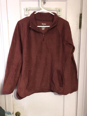 Tek Gear Borgoña Cuarto Cremallera Polar Jersey Talla Grande Foto 1 de 3