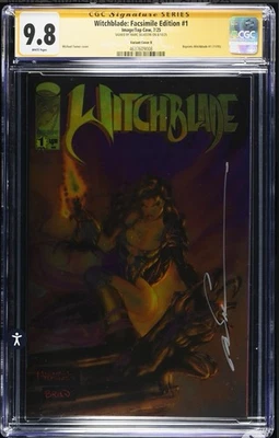 Witchblade #1 Facsimile Foil CGC SS 9.8 Signed By Marc Silvestri Image/Top Cow - Image 1 of 2