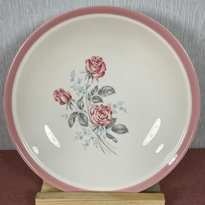 Cunningham Pickett Homer Laughlin Alliance DIXIE ROSE serving bowl 8" pink - Image 1 of 4