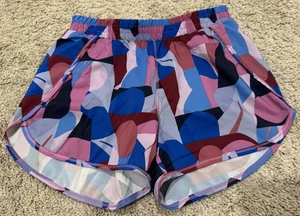 All In Motion Shorts Girls XL 14 Pink Blue Camo with Lining - Picture 1 of 11