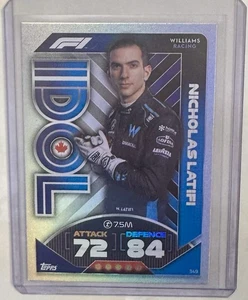 Topps F1 Turbo Attax 2022 Formel 1 Karte Nr. 349 Nicholas Latifi IDOL - Picture 1 of 2