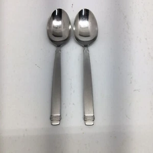 Sheffield Silver Co. Stainless Flatware 2 Teaspoons Matte 18/10 - Picture 1 of 12