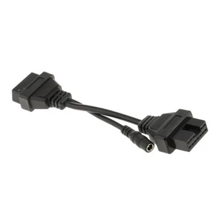 12 Pin OBD1 to 16 Pin OBD2 Diagnostic Adapter Cable for Mitsubishi Hyundai - Picture 1 of 6