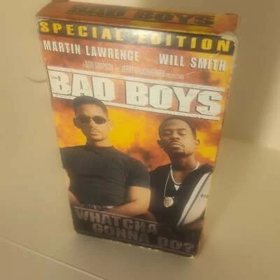 Vintage BAD BOYS Will Smith Martin Lawrence Sealed Minty VHS Cassette Tape Rare Foto 1 de 3