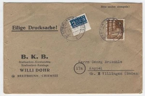 Cubierta A65 Alemania 1948 Deutche Post Breitbrunn - Imagen 1 de 1