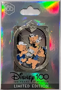 Three Little Pigs 100 Years of Wonder Anniversary DEC Disney Pin C01 - Picture 1 of 3