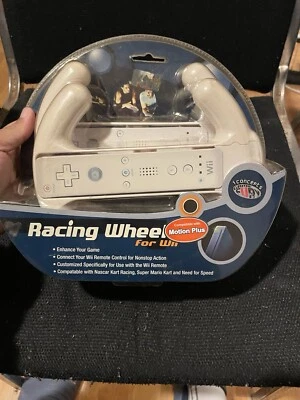 NEW Dual (x2) Racing Wheel Nintendo Wii : Video Games Compatible w/Motion Plus - Image 1 of 4