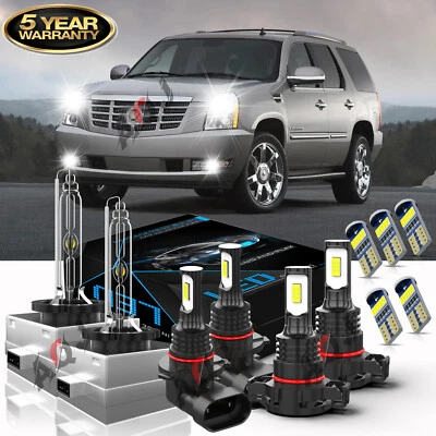 For 2009-2010 Cadillac Escalade EXT LED/HID Headlight Fog Driving DRL Light Bulb - Imagem 1 de 4