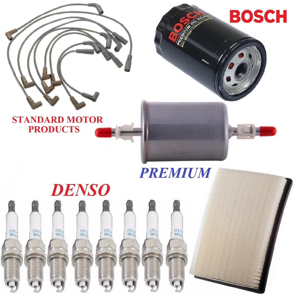 Kit de afinación filtros bujías de cable para Chevrolet Caprice V8 4,3 L 1994-1996 Foto 1 de 1