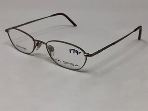 VIA SPIGA “SIENA 740” Eyeglasses Frame Italy Petite 49-18-140 Gunmetal/Rose RM90 - Picture 1 of 8