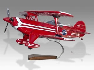 Pitts S-2B Special Scarlet Rose Scrivania Legno Aereo Nuovo Modello Scala Piccola 1/24 - Foto 1 di 12