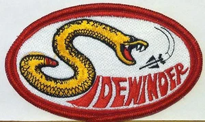 US Air Force Patch With Hook & Loop Fastener Missiles Sidewinder Snake - Picture 1 of 1